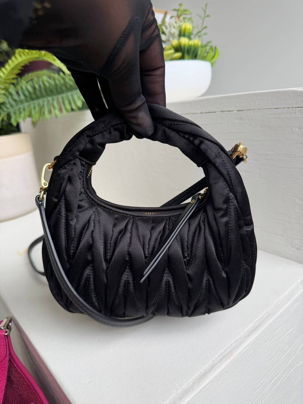 Miu Miu Black Satin