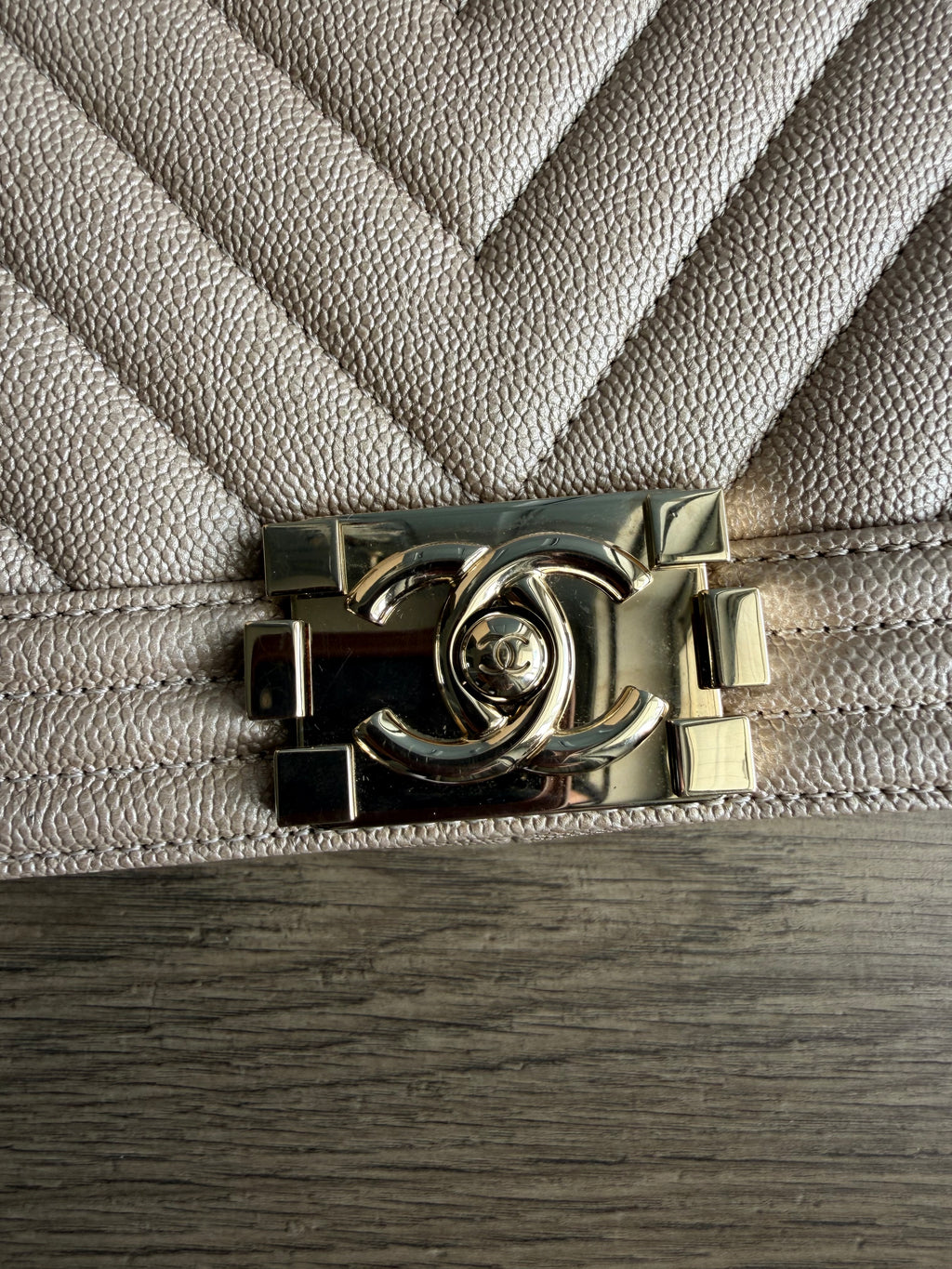 Chanel Pearlescent Medium Boy Bag