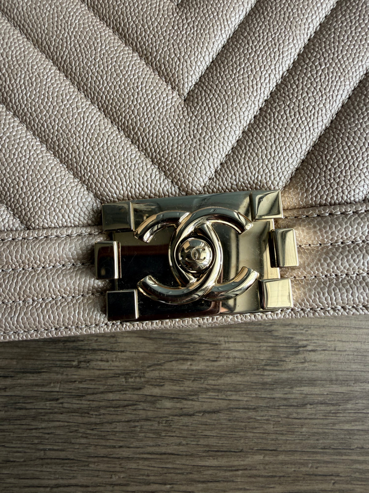 Chanel Pearlescent Medium Boy Bag