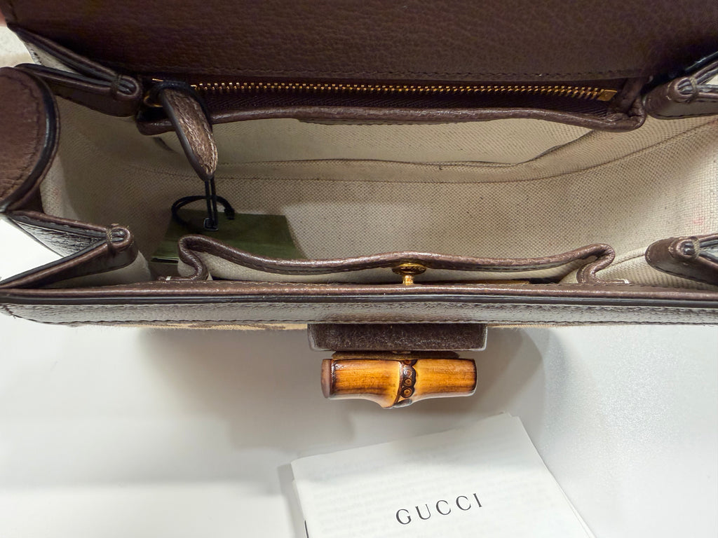Gucci Bamboo Top Handle Crossbody