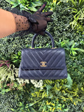 Chanel Coco Handle Navy Blue