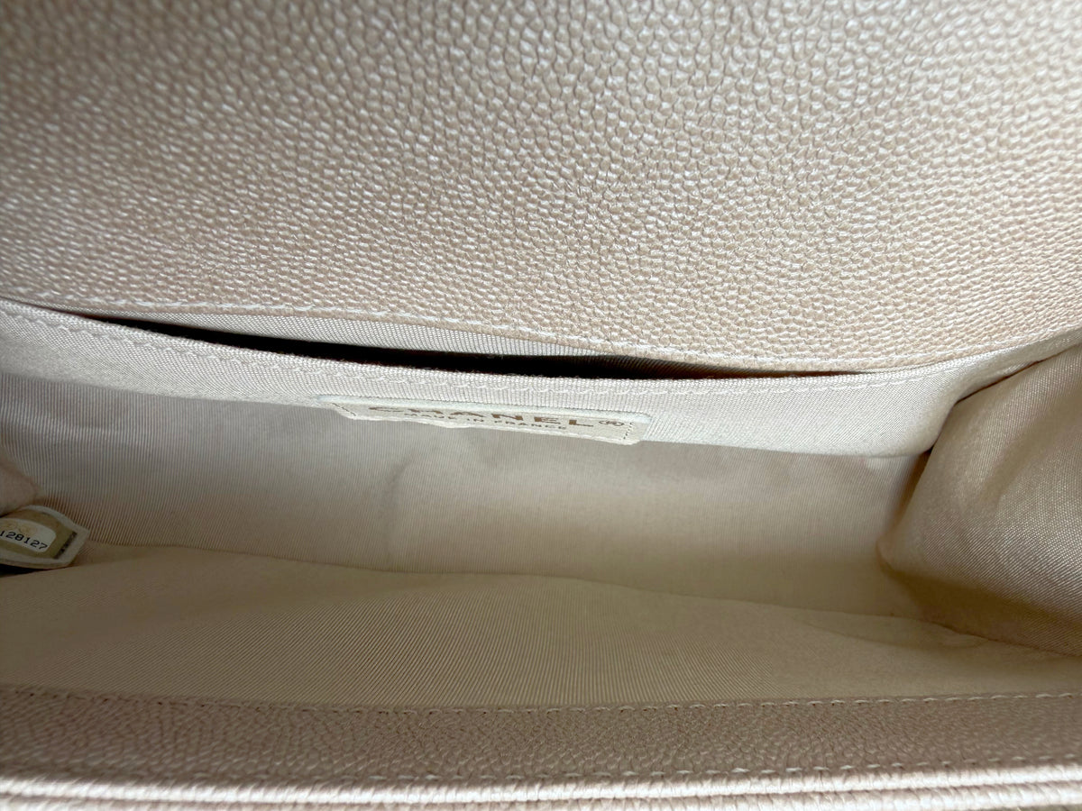 Chanel Pearlescent Medium Boy Bag