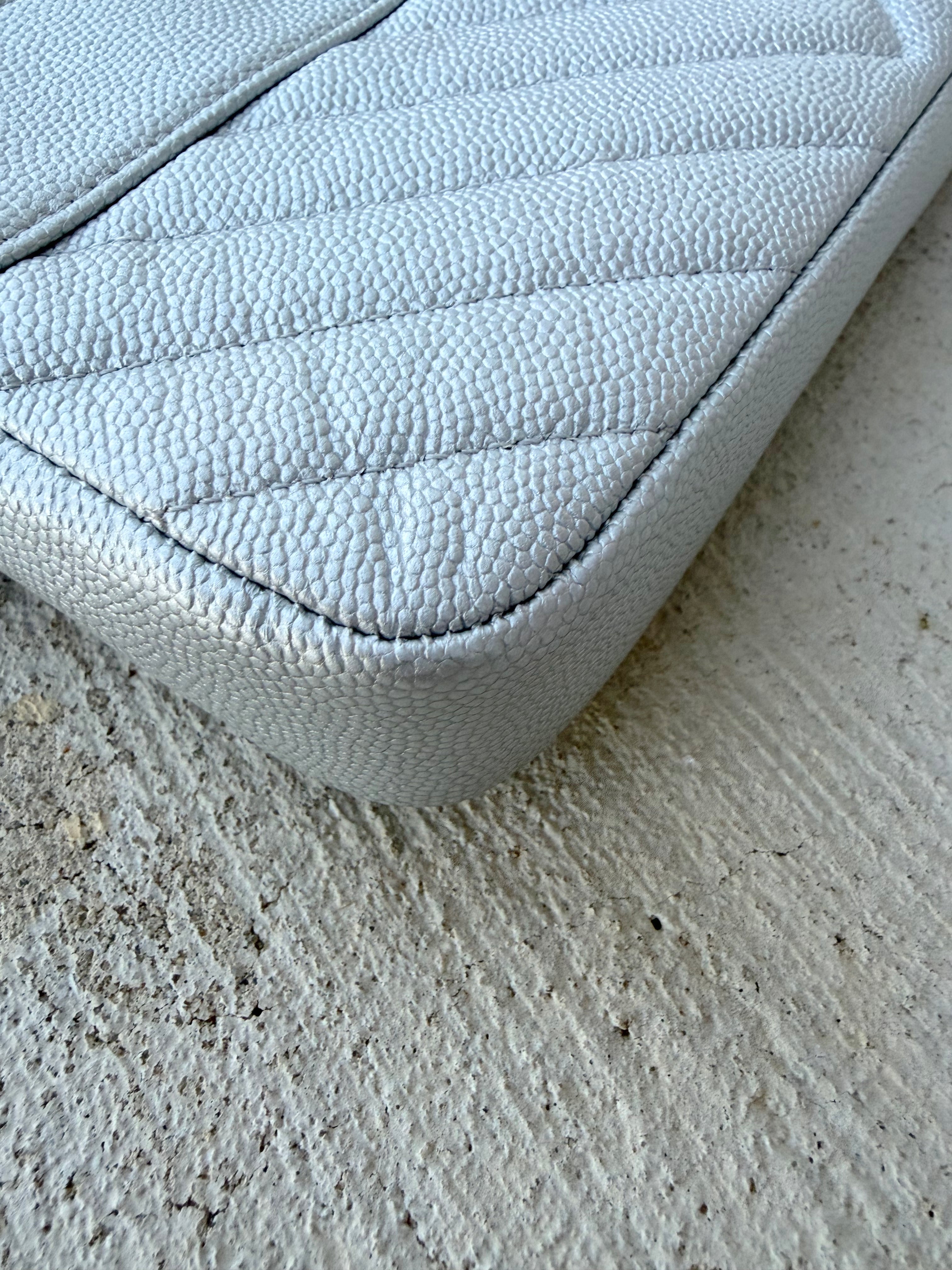 Chanel Caviar WOC Silver