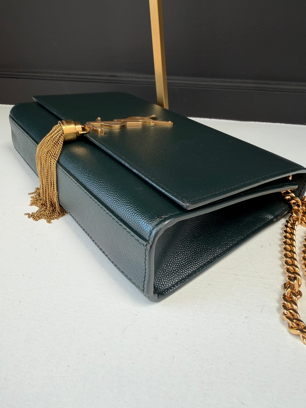 YSL Dark Green Crossbody