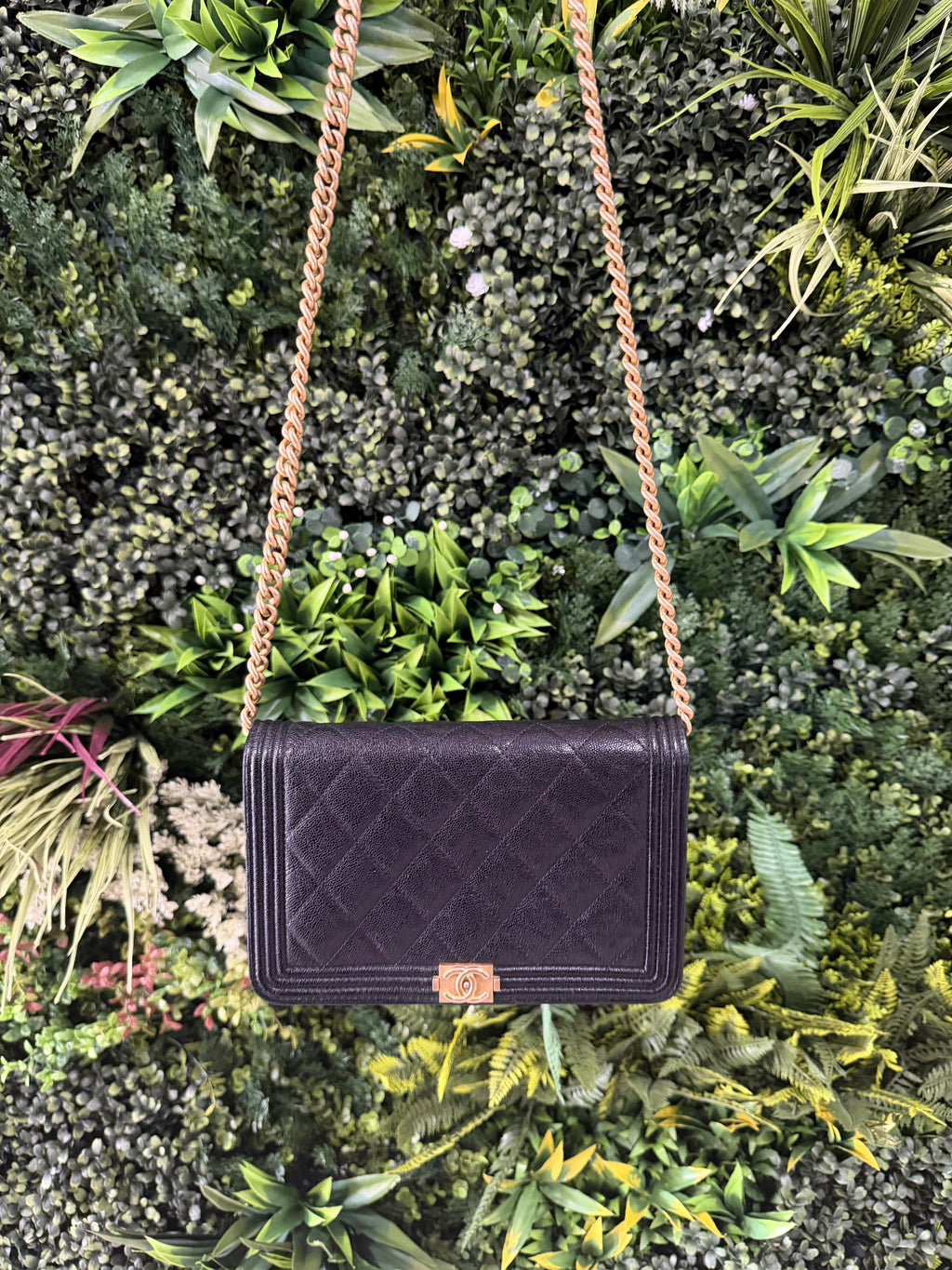 Chanel Boy Caviar Black WOC
