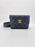 Chanel Navy Caviar Mini Crossbody