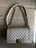 Chanel Pearlescent Medium Boy Bag