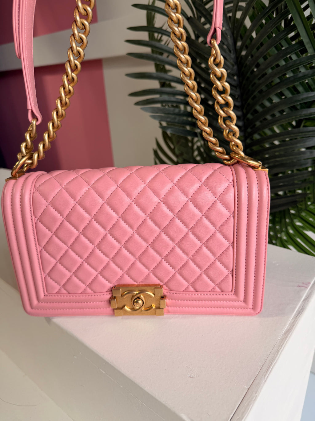 Chanel Boy Bag Medium Pink