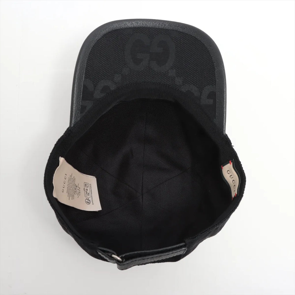 Gucci GG Cap Large Cotton & Polyester Black