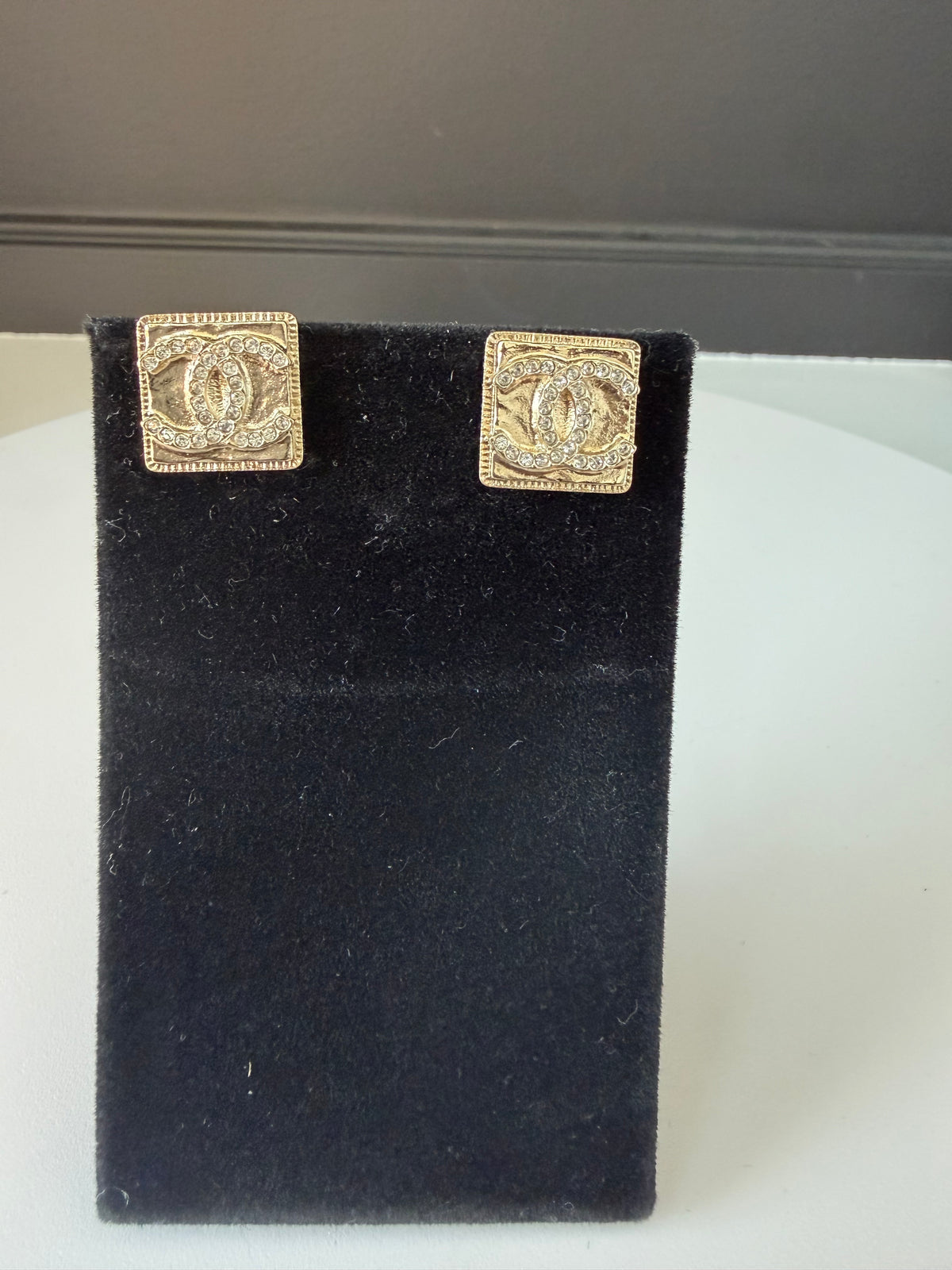 Chanel Square Earrings