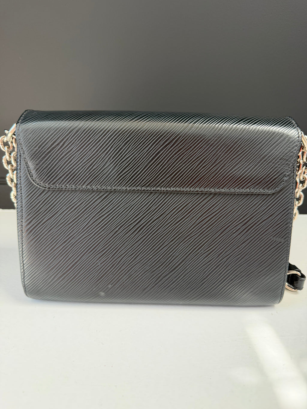 Louis Vuitton Silver Hardware Black Twist