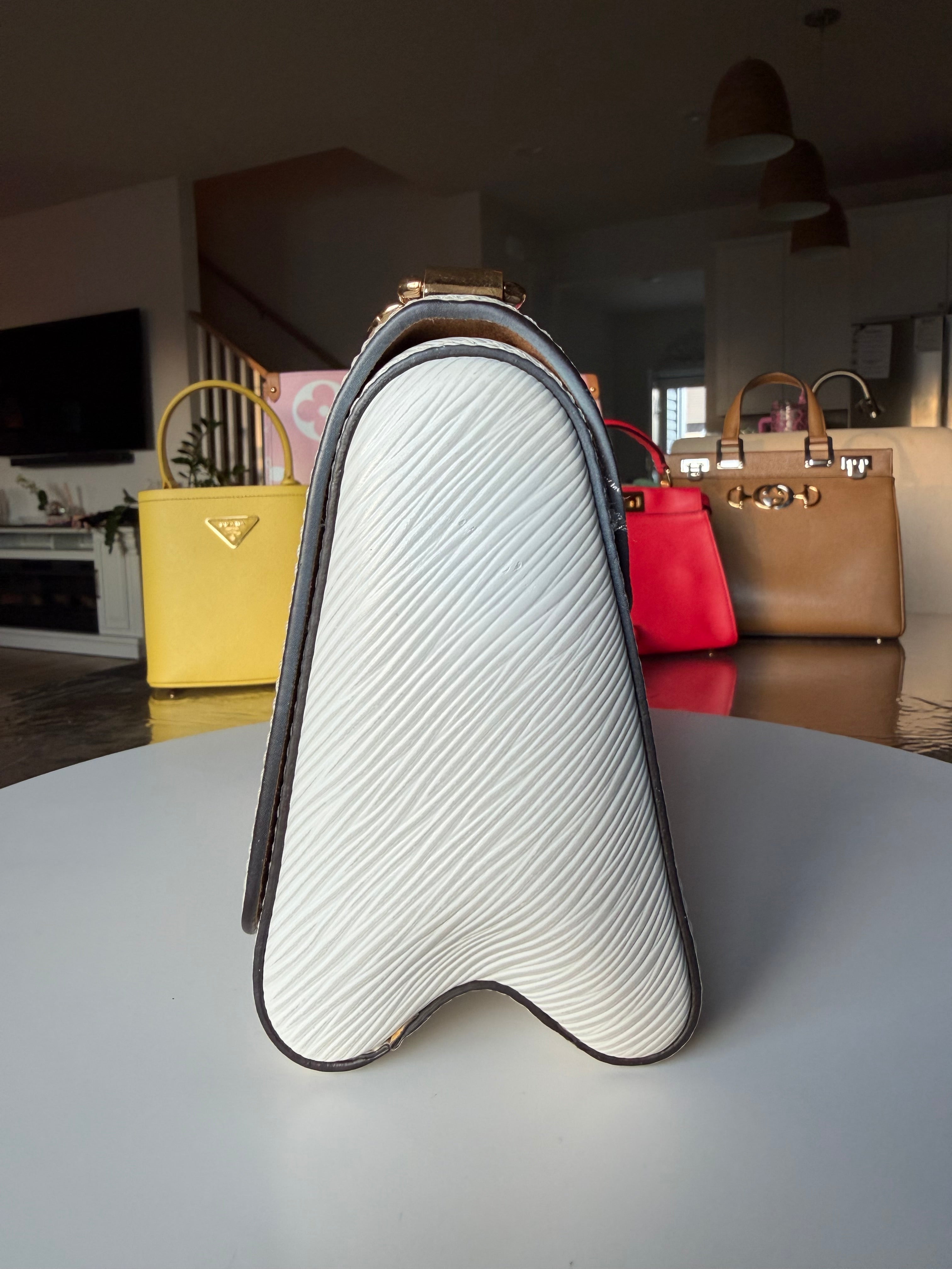 Louis Vuitton Twist Top Handle , Canvas Strap