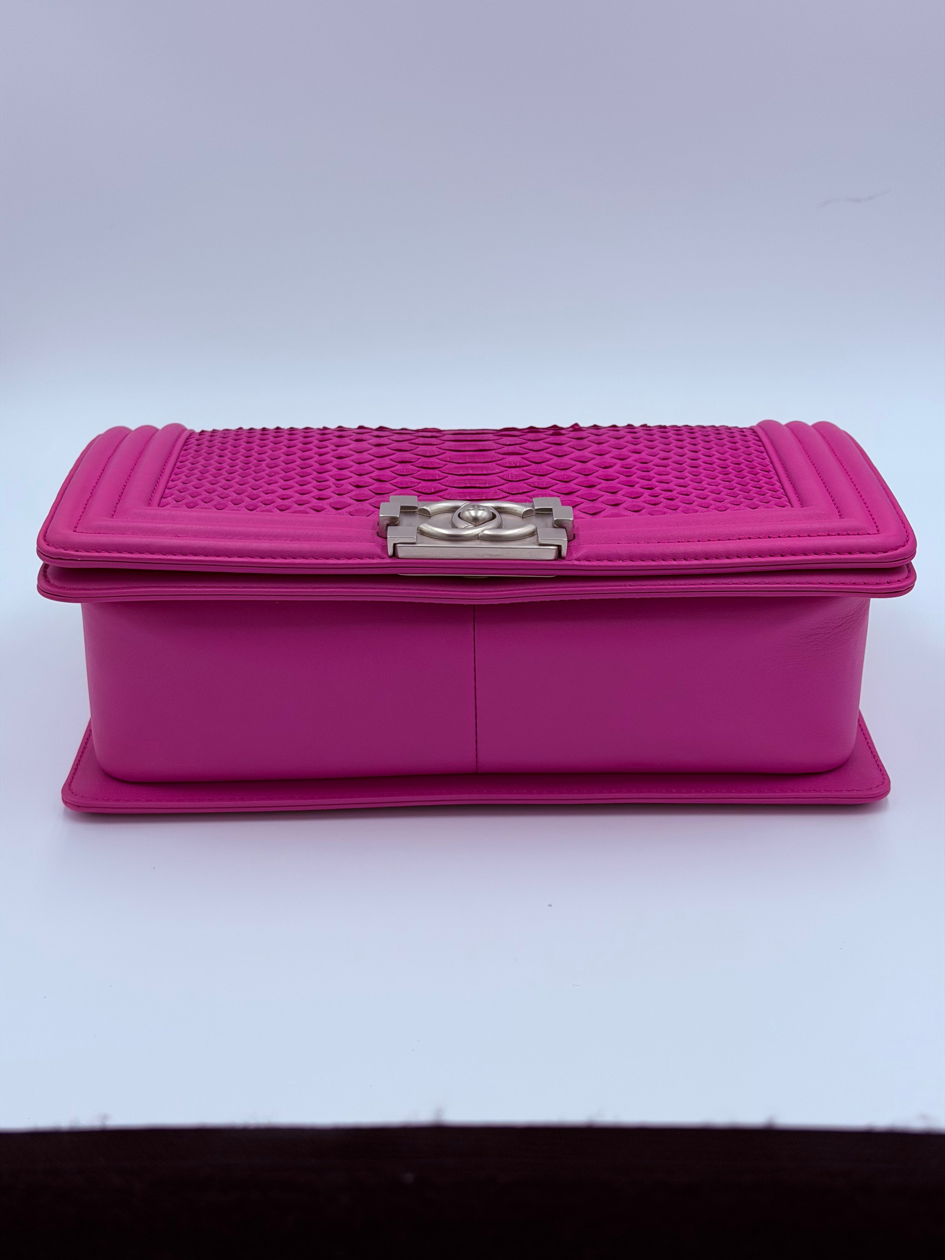 Chanel Boy Bag Medium Python