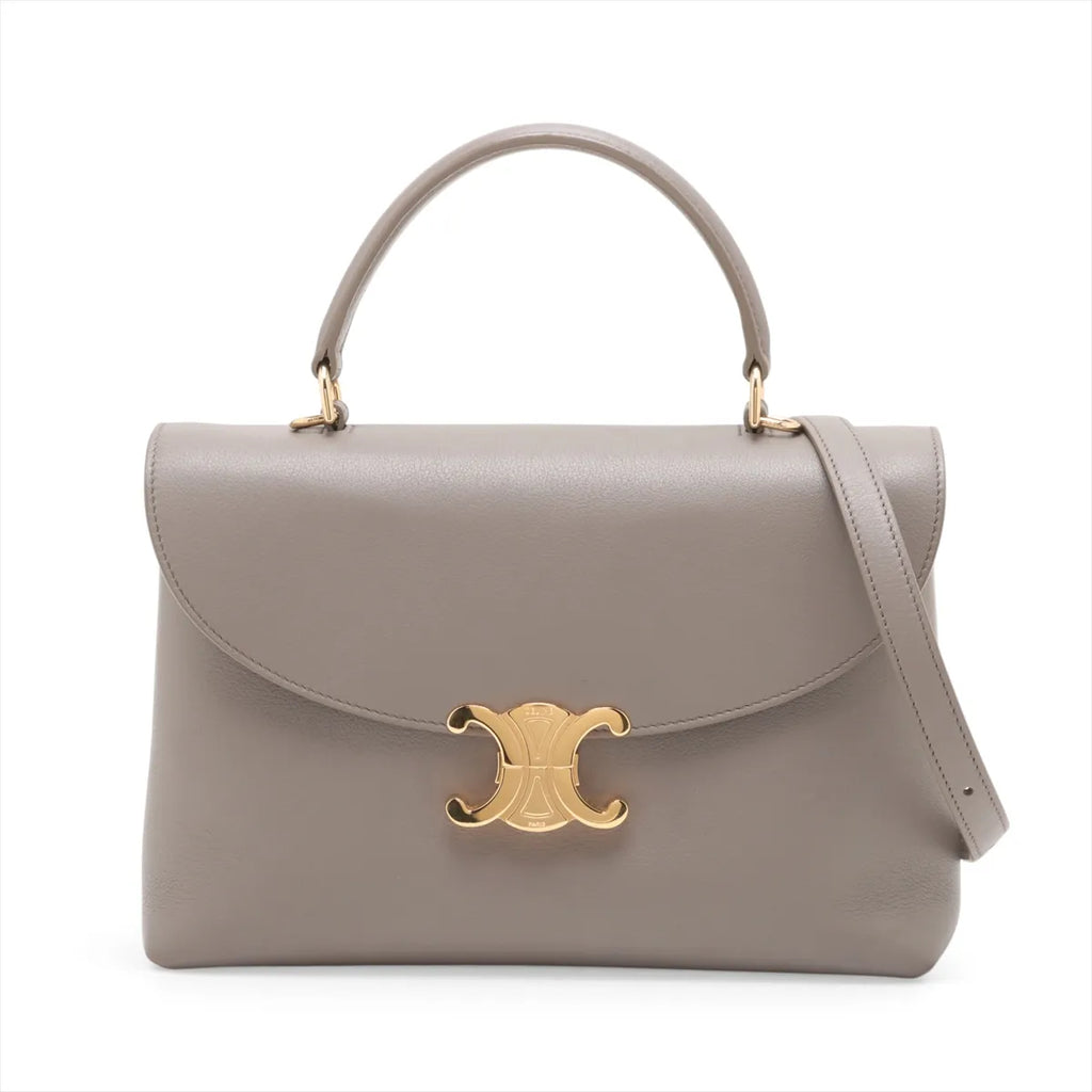 Celine Triomphe Medium Nino Handbag Gray