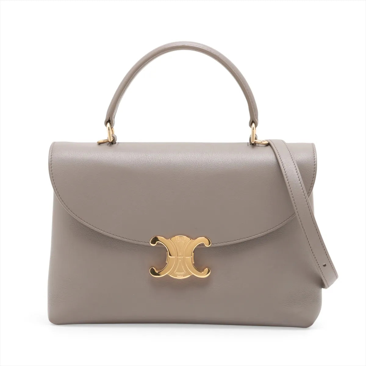Celine Triomphe Medium Nino Handbag Gray