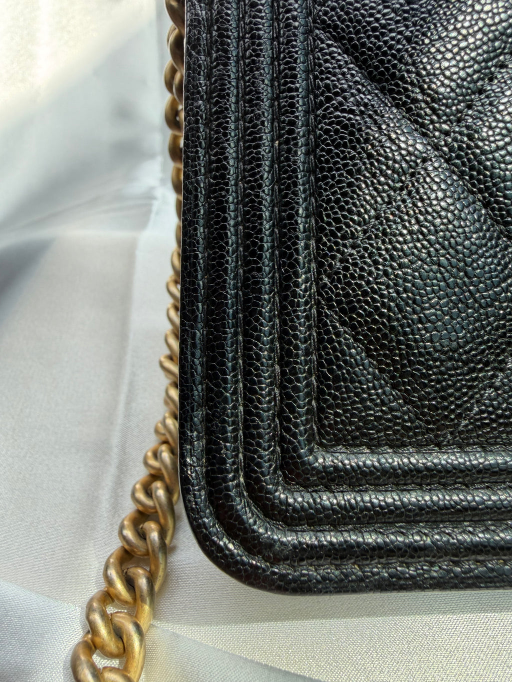 Chanel Boy Caviar Black WOC