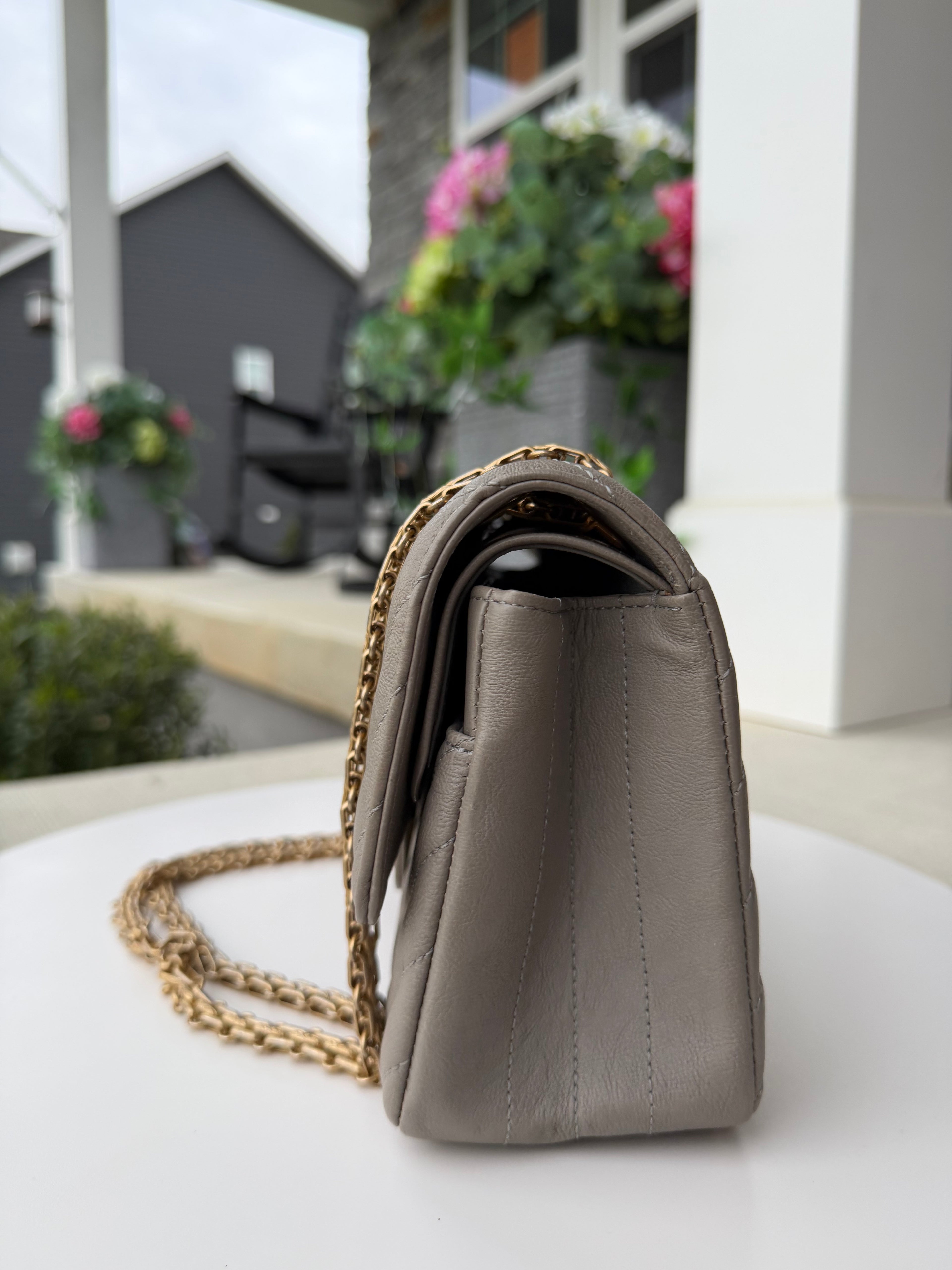 Chanel Reissue Double Flap Grey
