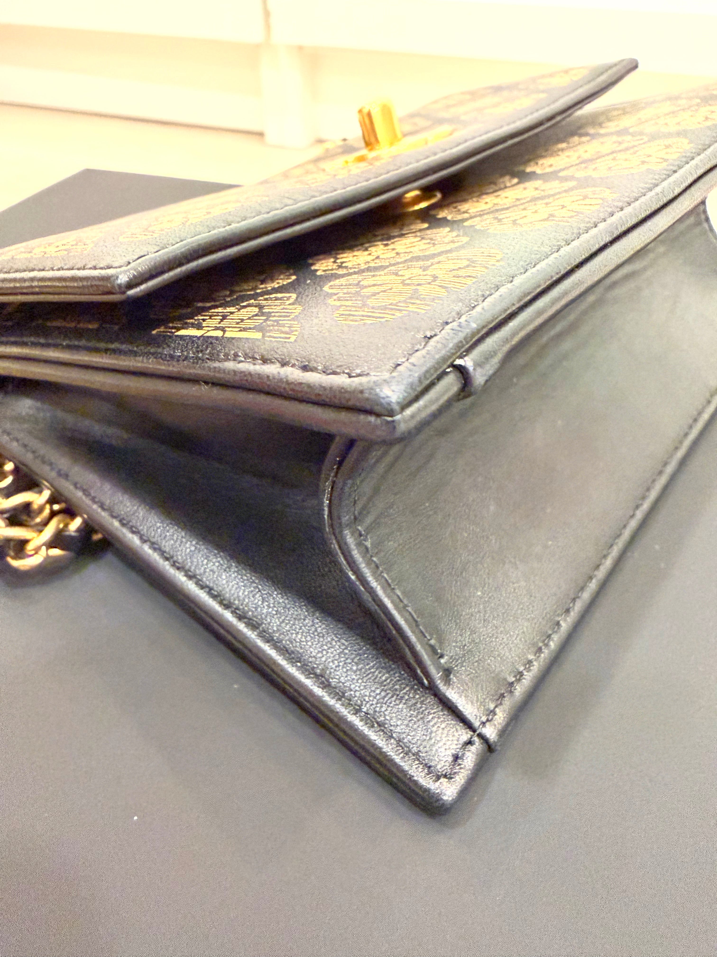 Chanel Black Gold Crossbody