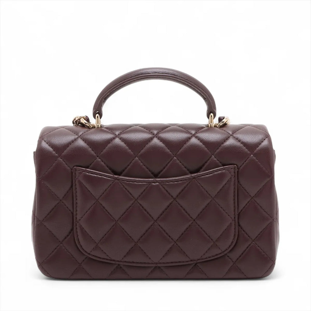 Chanel Brown Mini Top Handle