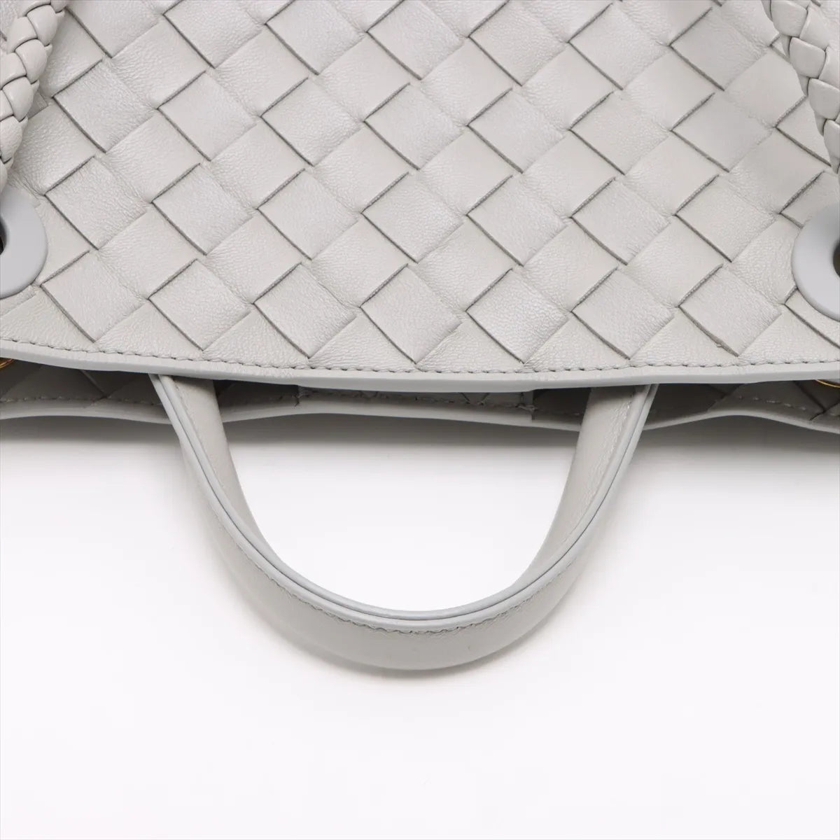 Bottega Veneta Intrecciato Small Andiamo Grey Two Way