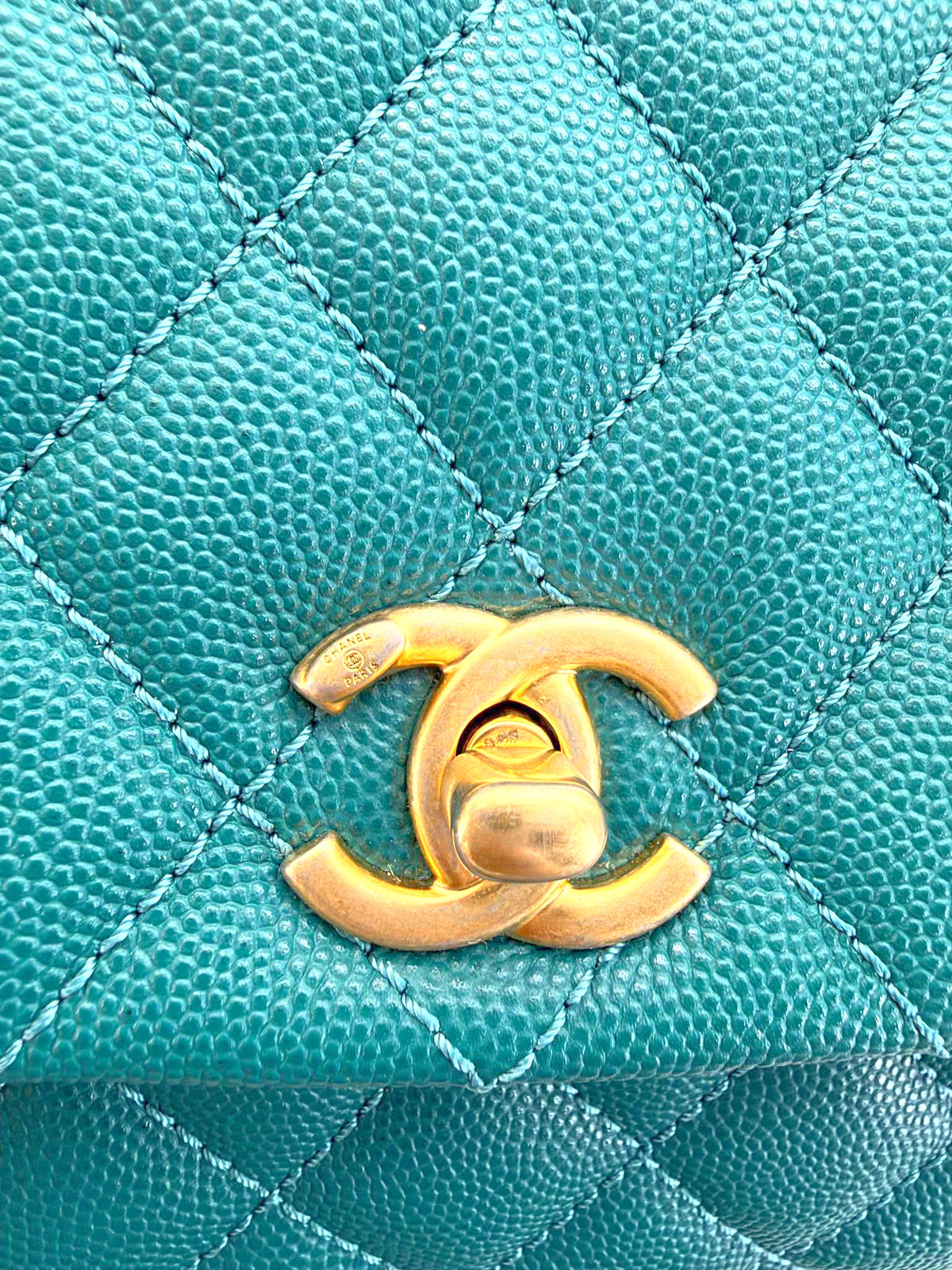 Chanel Coco Handle Green/Teal