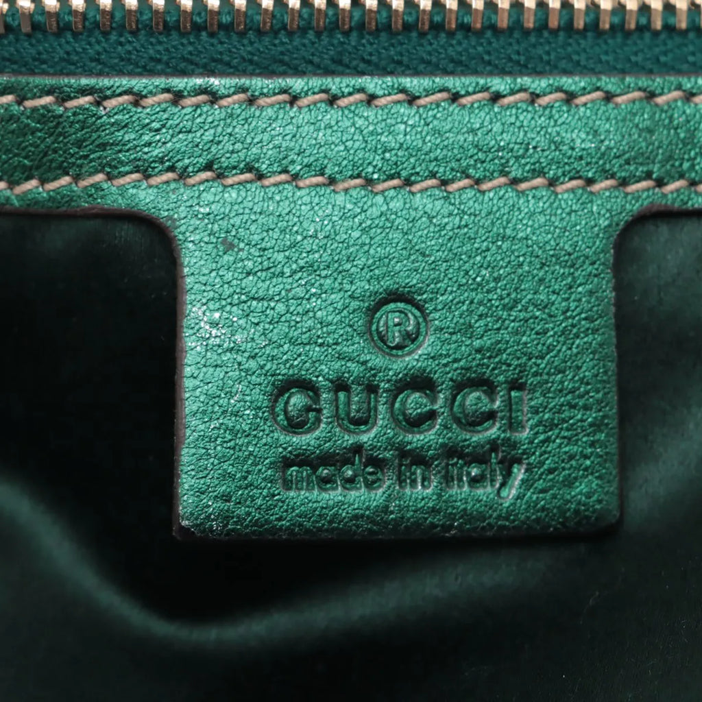 Gucci GG Floral Velour & Leather Shoulder Bag