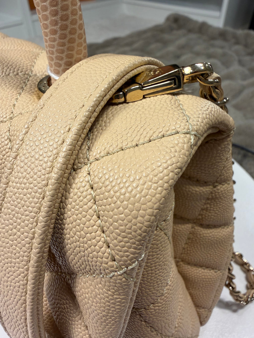 Chanel Coco Handle Beige Mini
