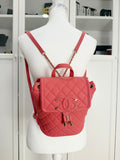 Chanel Filigree Coral Backpack