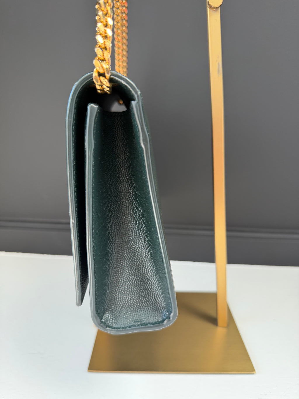 YSL Dark Green Crossbody