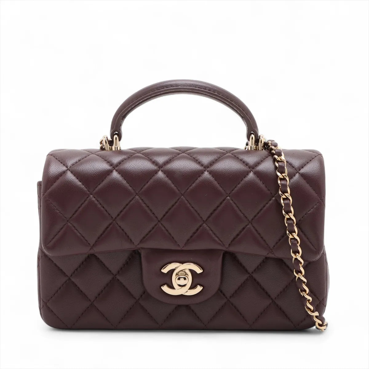 Chanel Brown Mini Top Handle