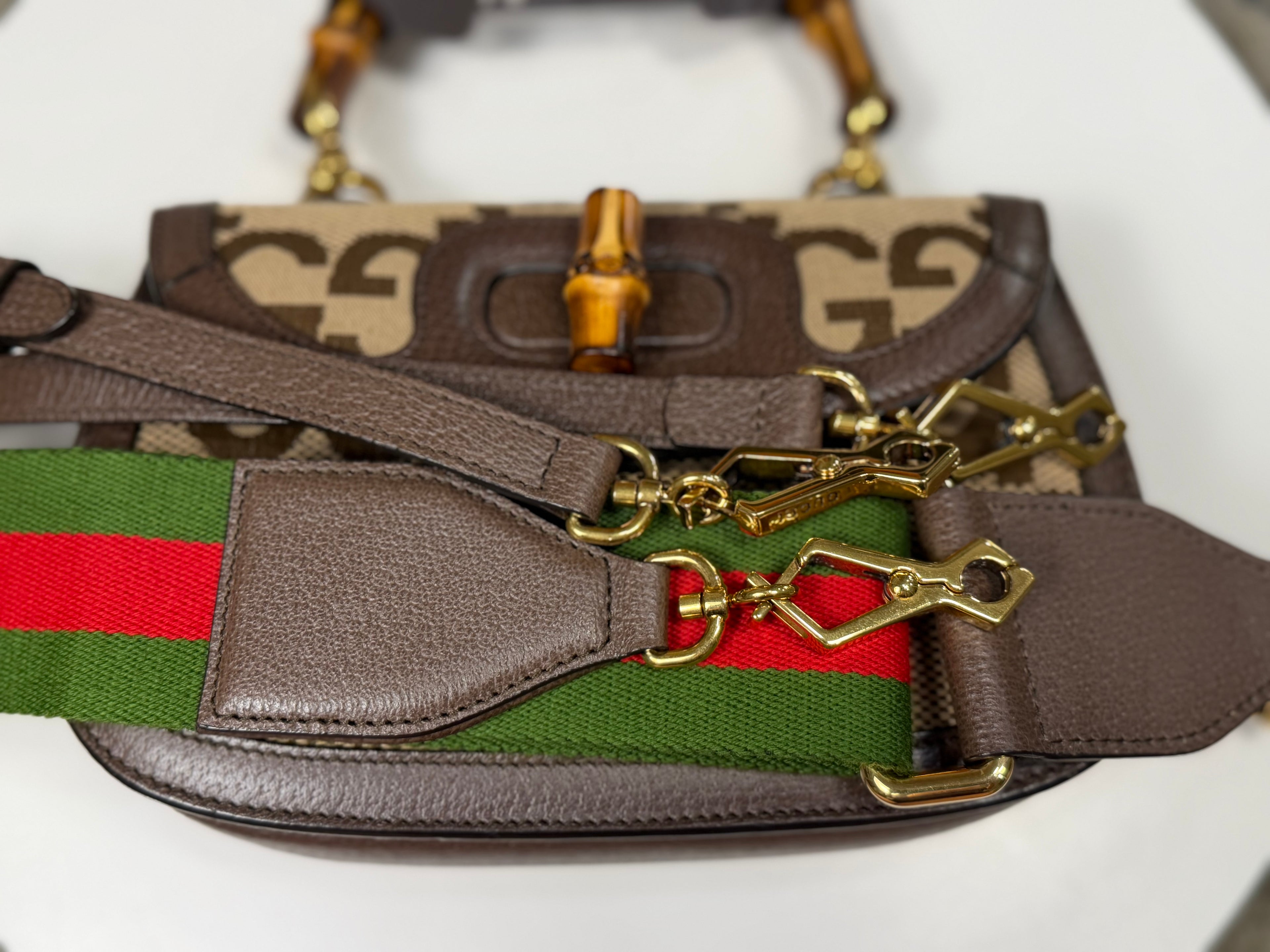 Gucci Bamboo Top Handle Crossbody