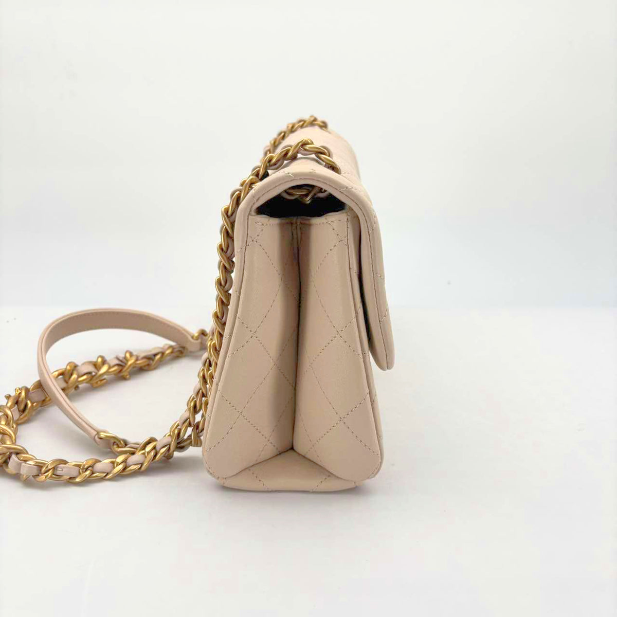 Chanel Beige Microchipped Crossbody