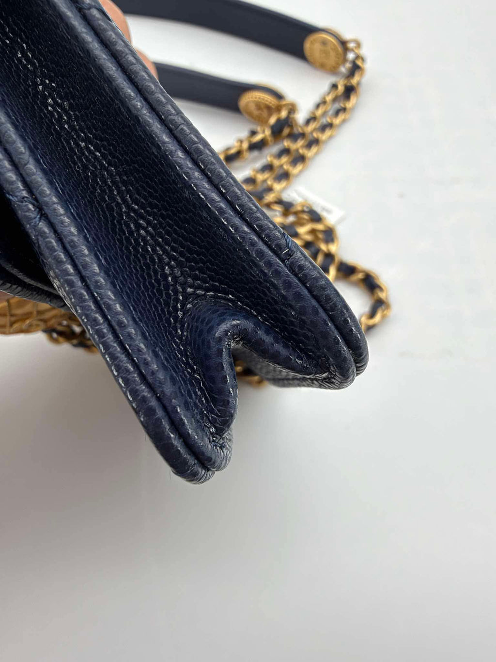 Chanel Navy Caviar Mini Crossbody