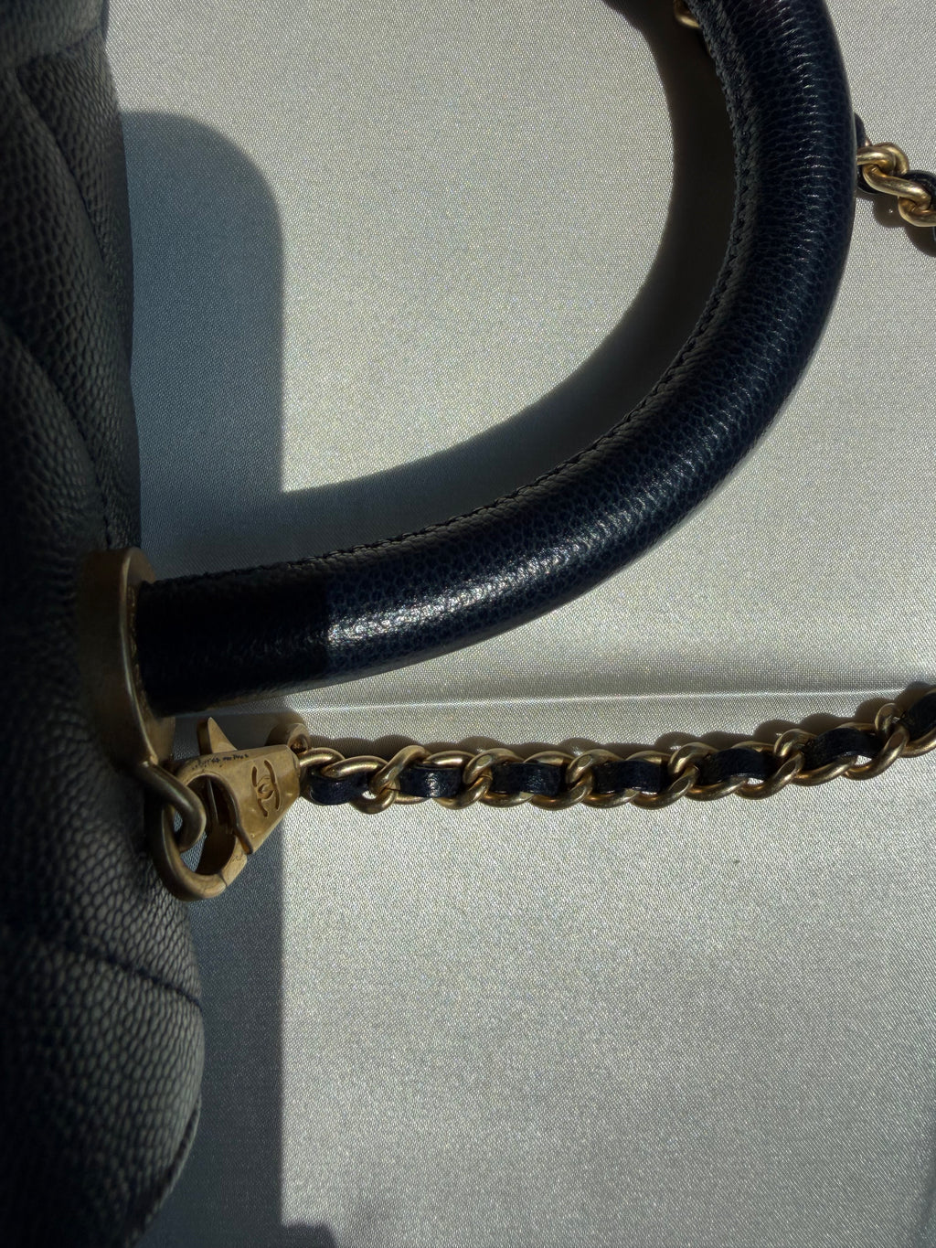 Chanel Coco Handle Navy Blue