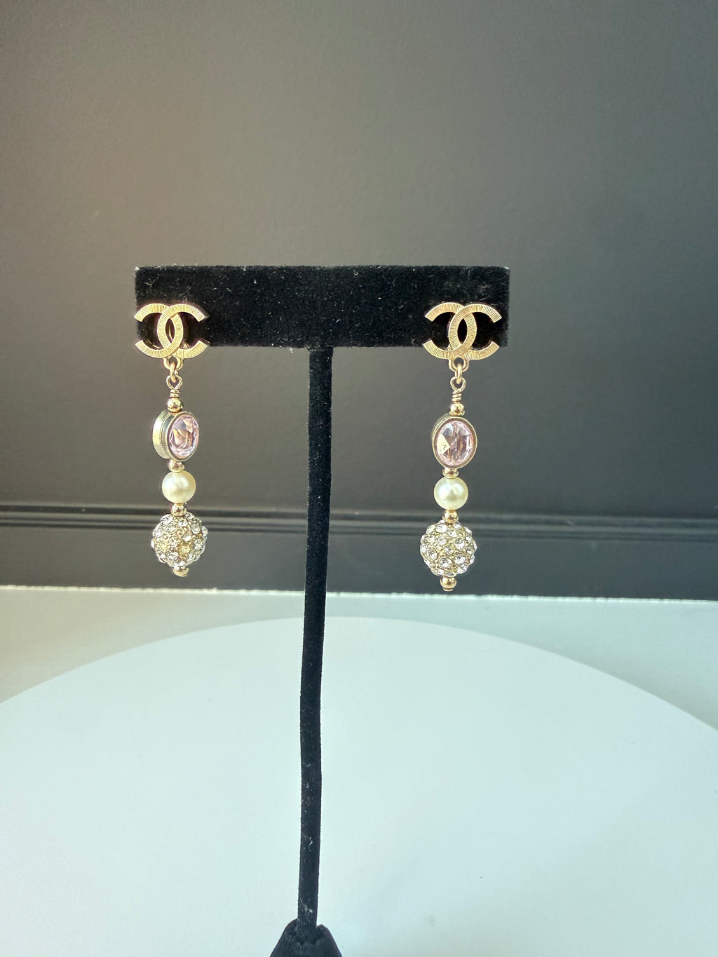 Chanel Pearl Drop Earrings