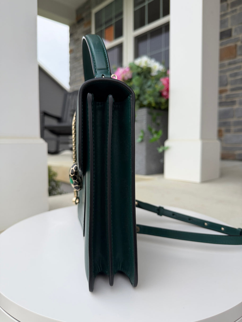Bvlgari Green Top Handle