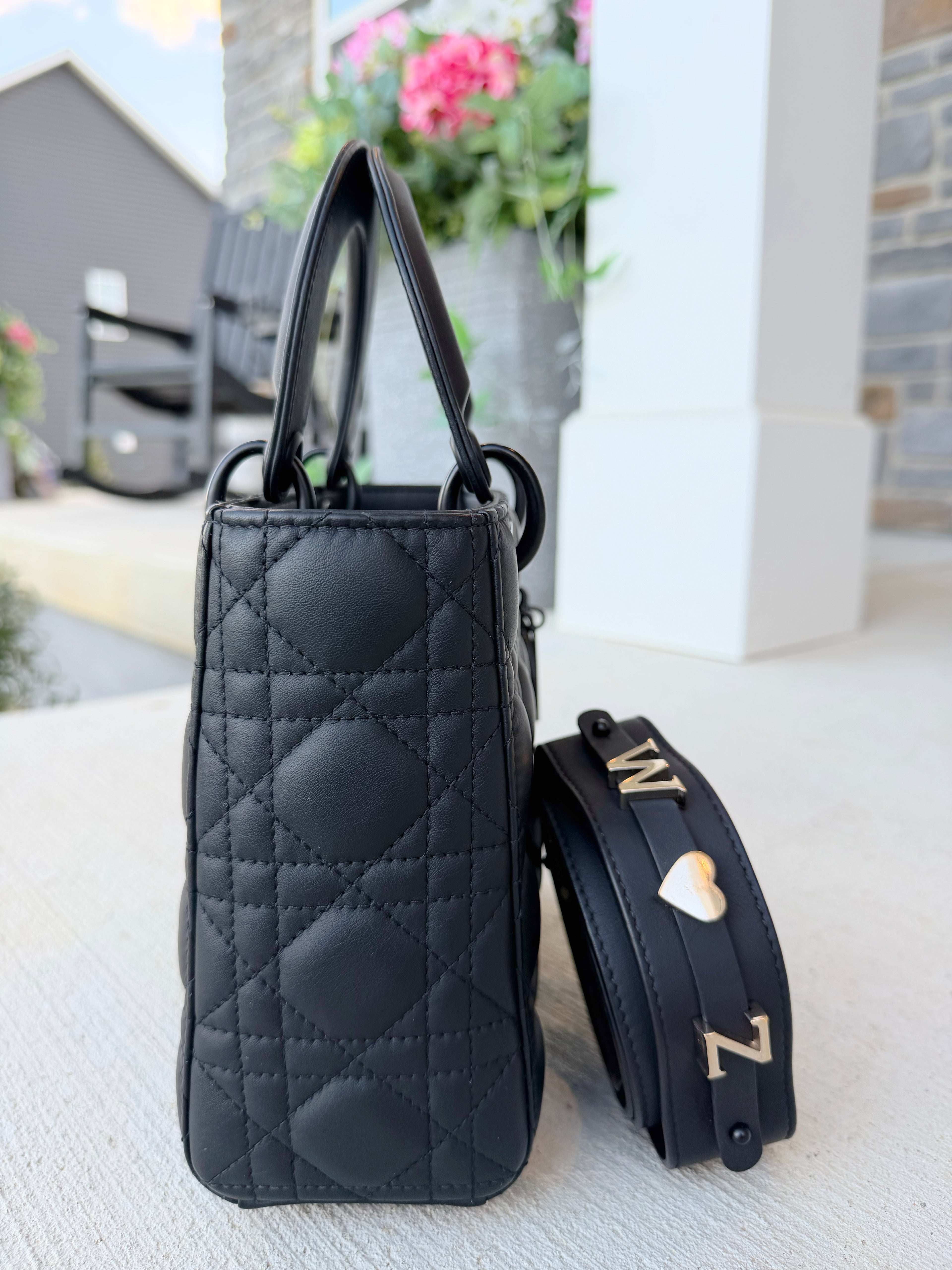 Christian Dior Small Matte Black Lady