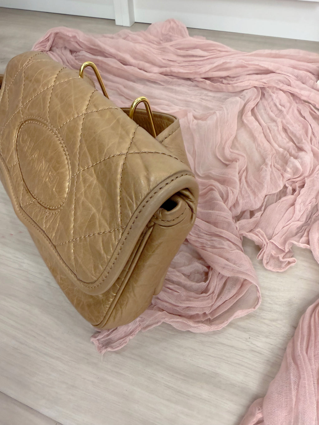 Chanel Metallic Belt Bag