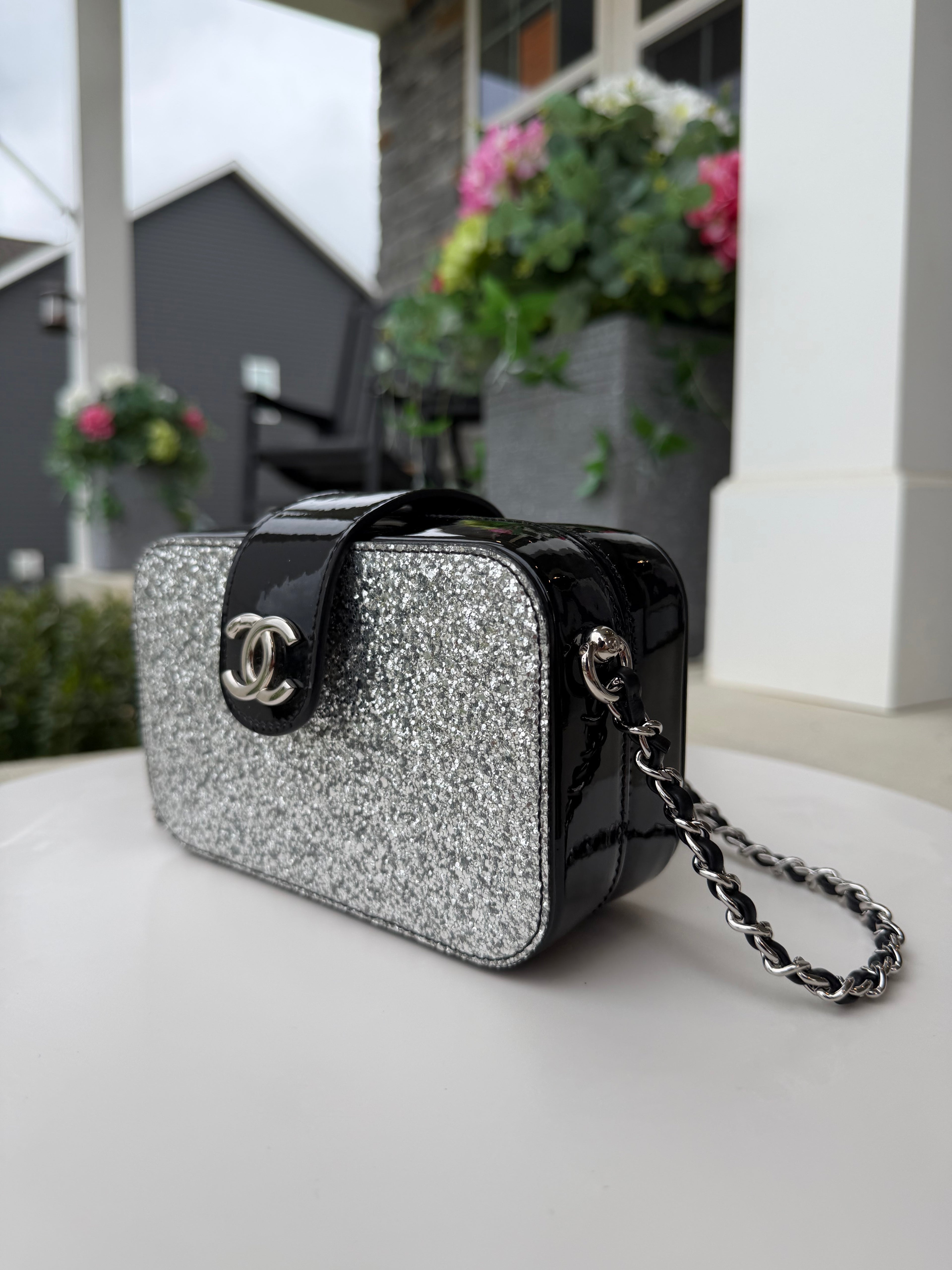 Chanel Crossbody Patent Black
