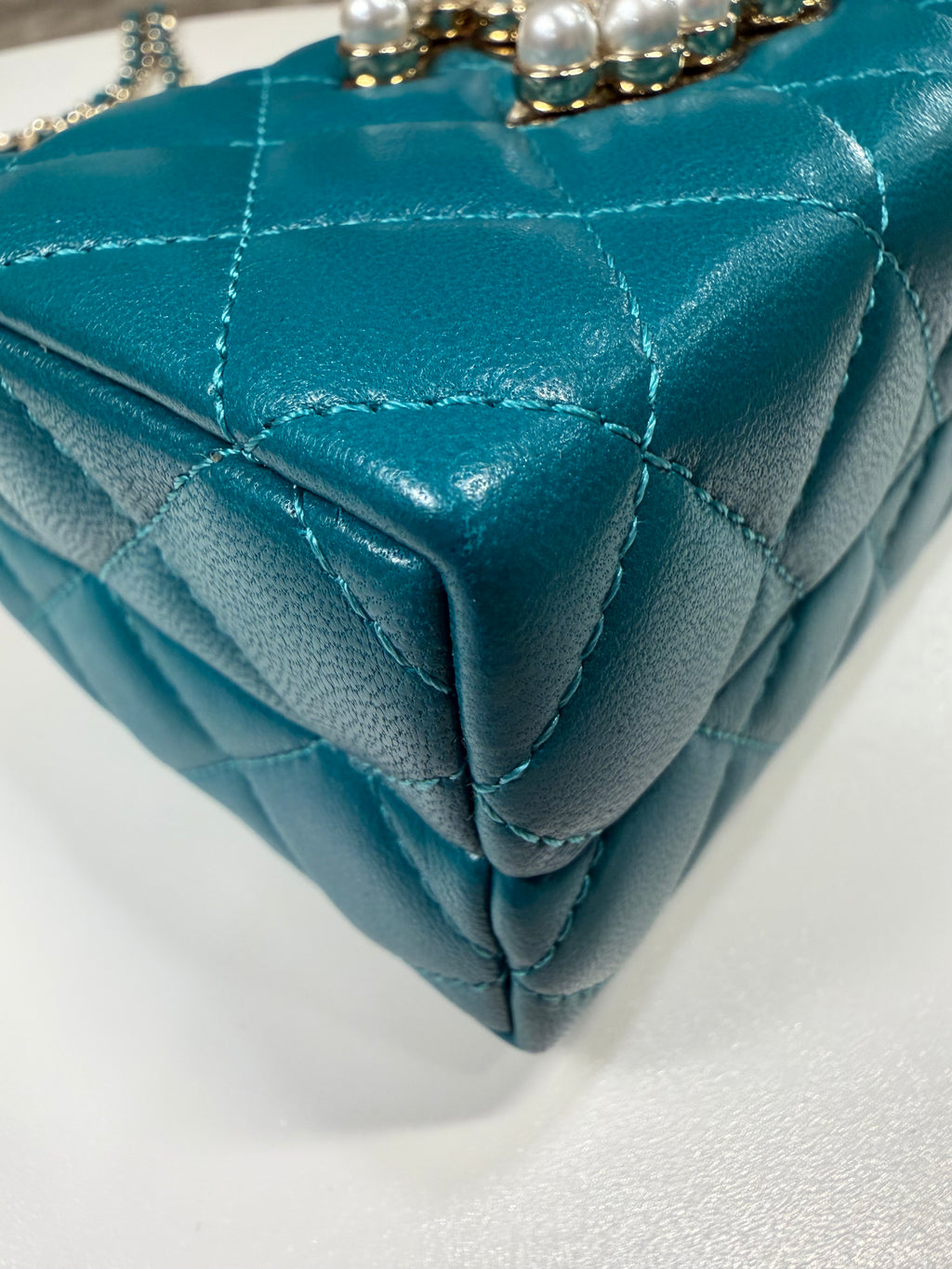 Chanel Pearl Teal Crossbody