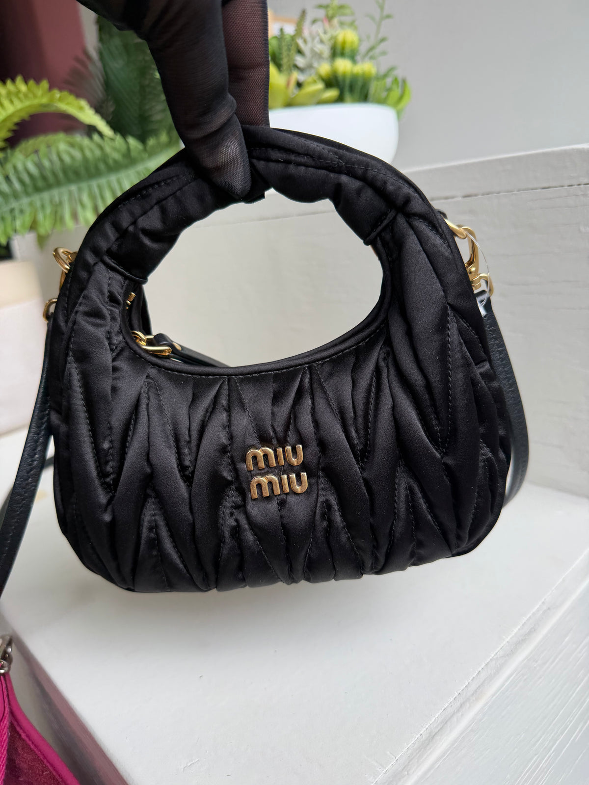 Miu Miu Black Satin