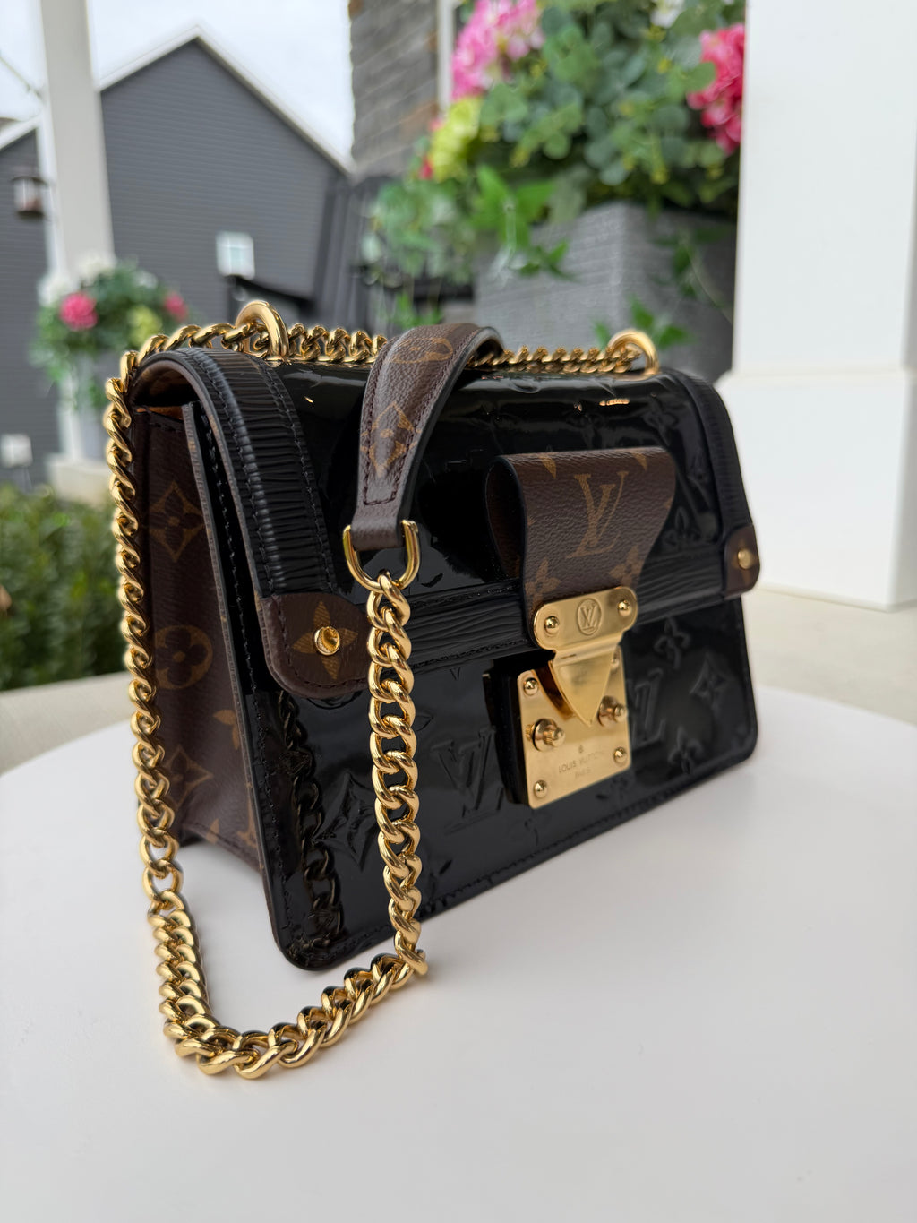 Louis Vuitton Patent Black Crossbody