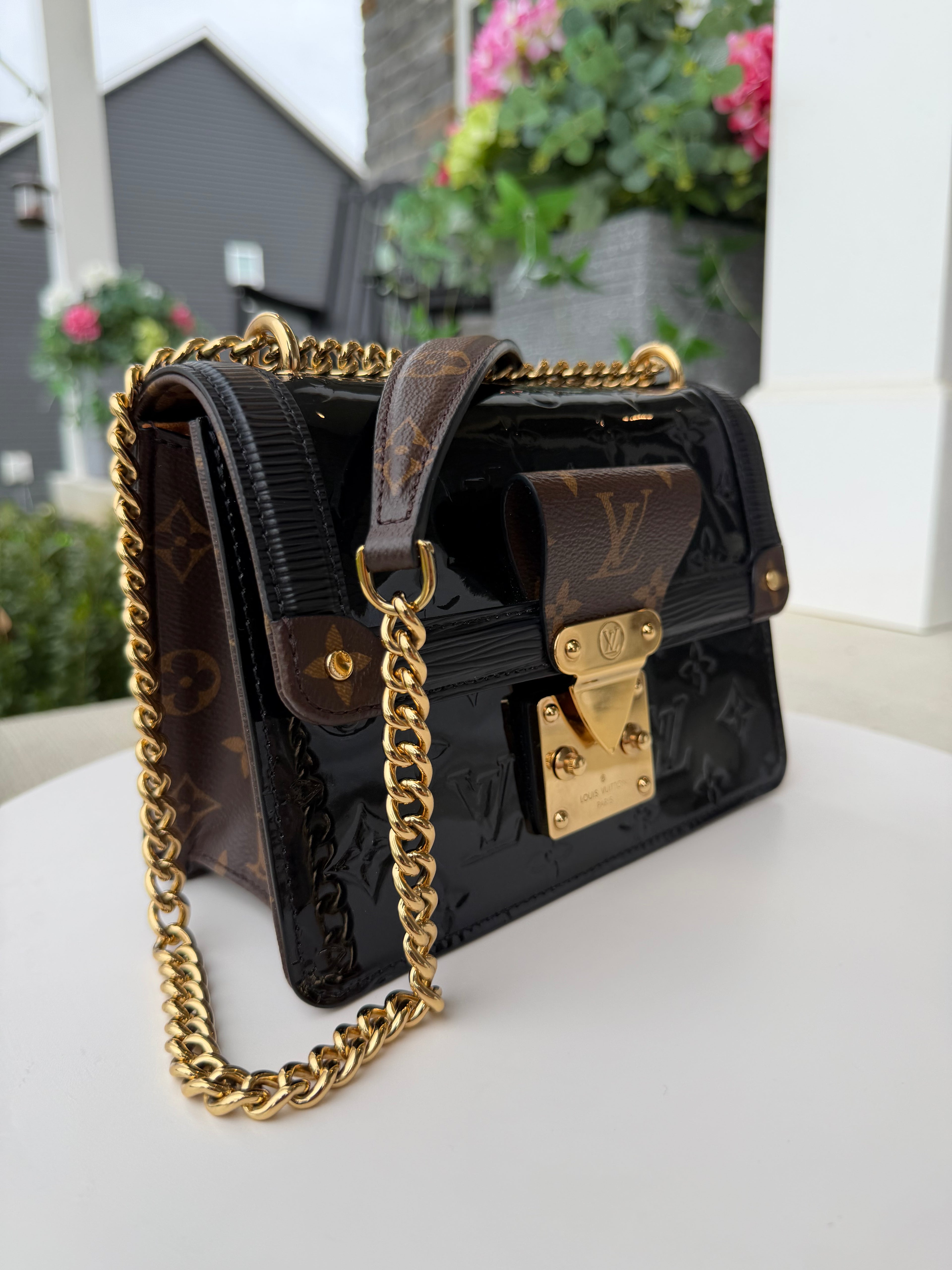 Louis Vuitton Patent Black Crossbody