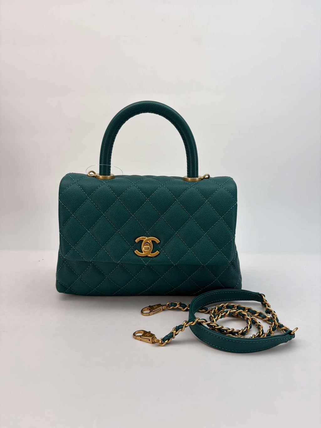 Chanel Coco Handle Green/Teal