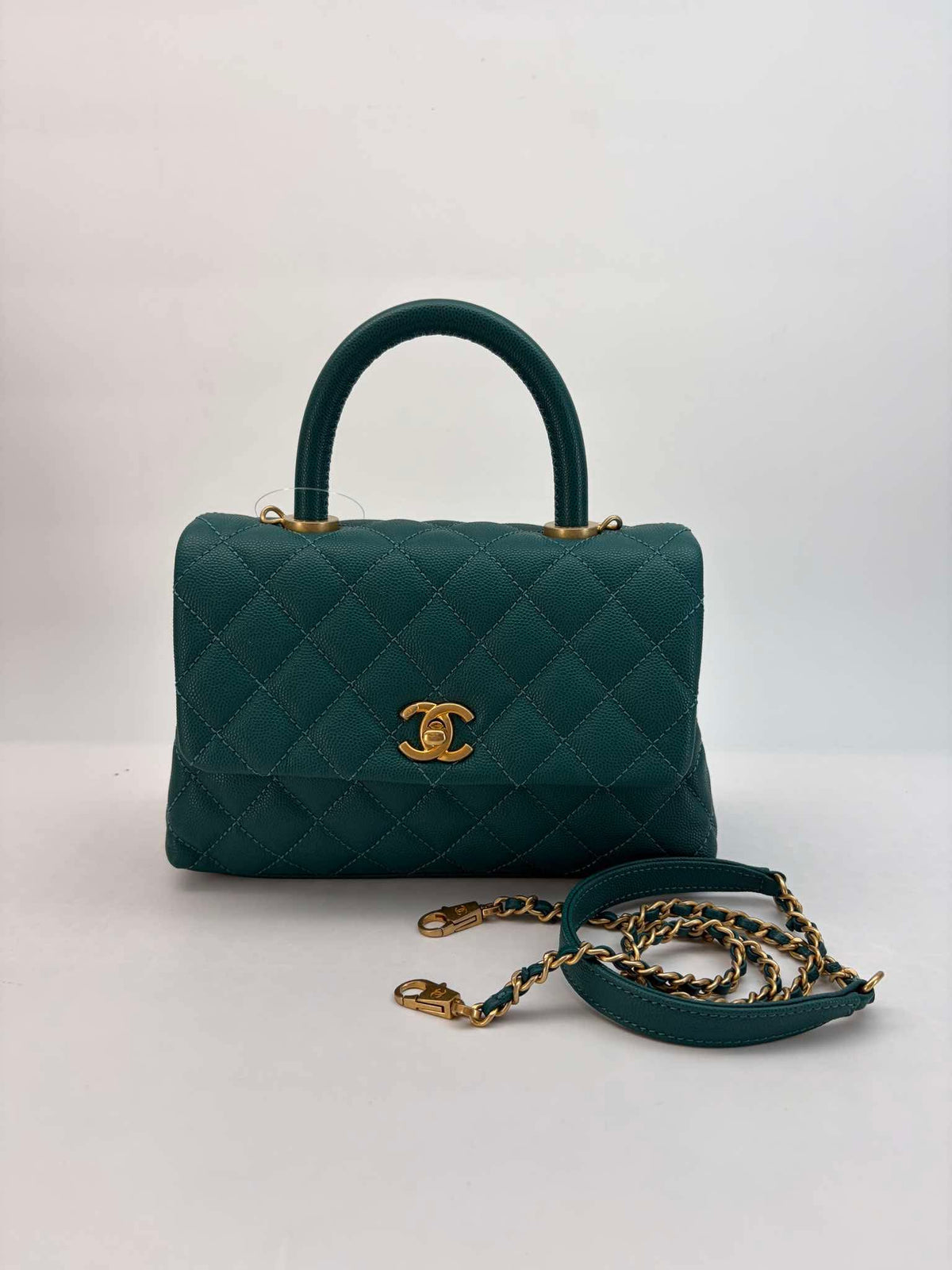 Chanel Coco Handle Green/Teal
