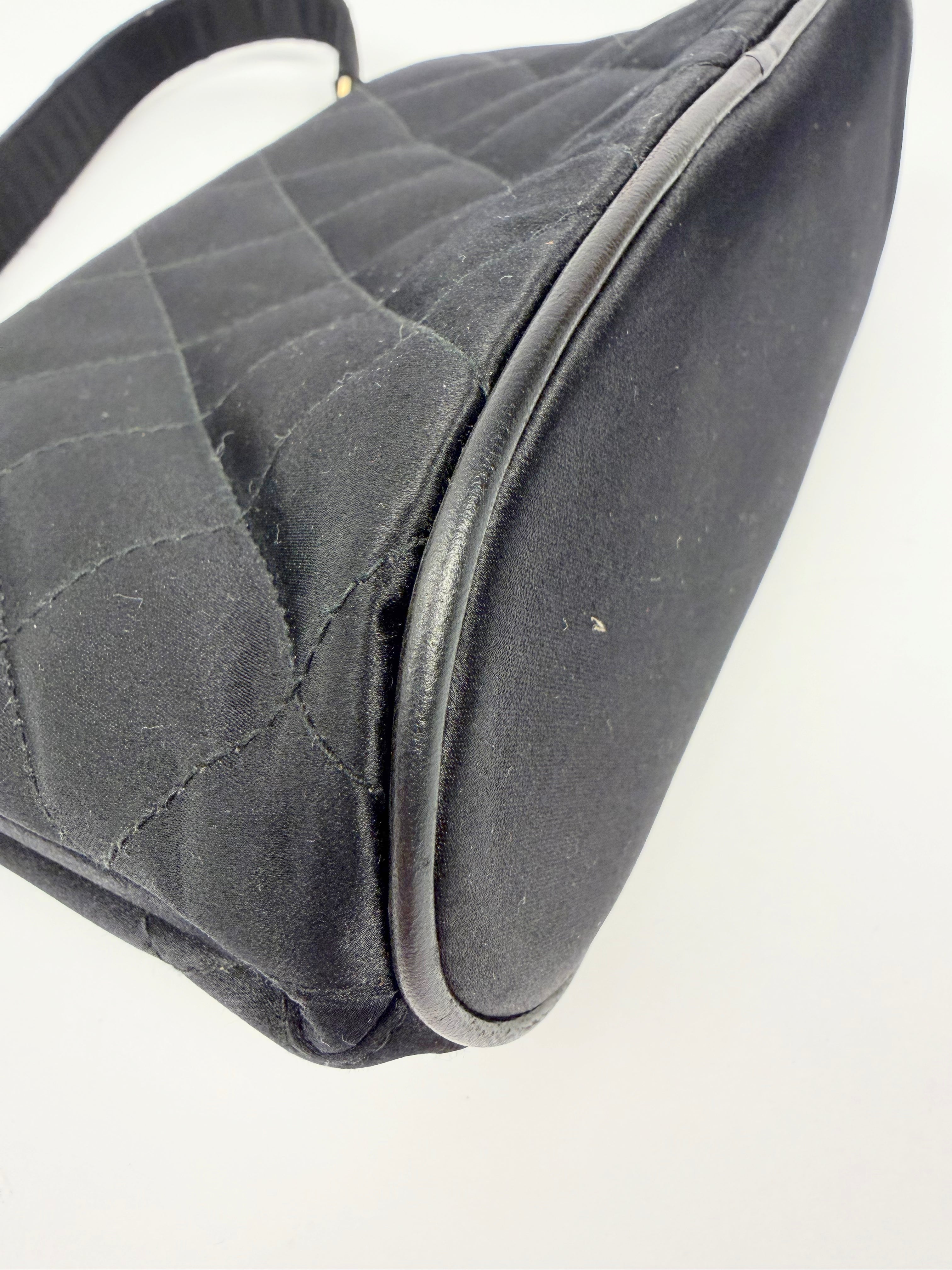 Chanel Quilted Satin Kisslock
