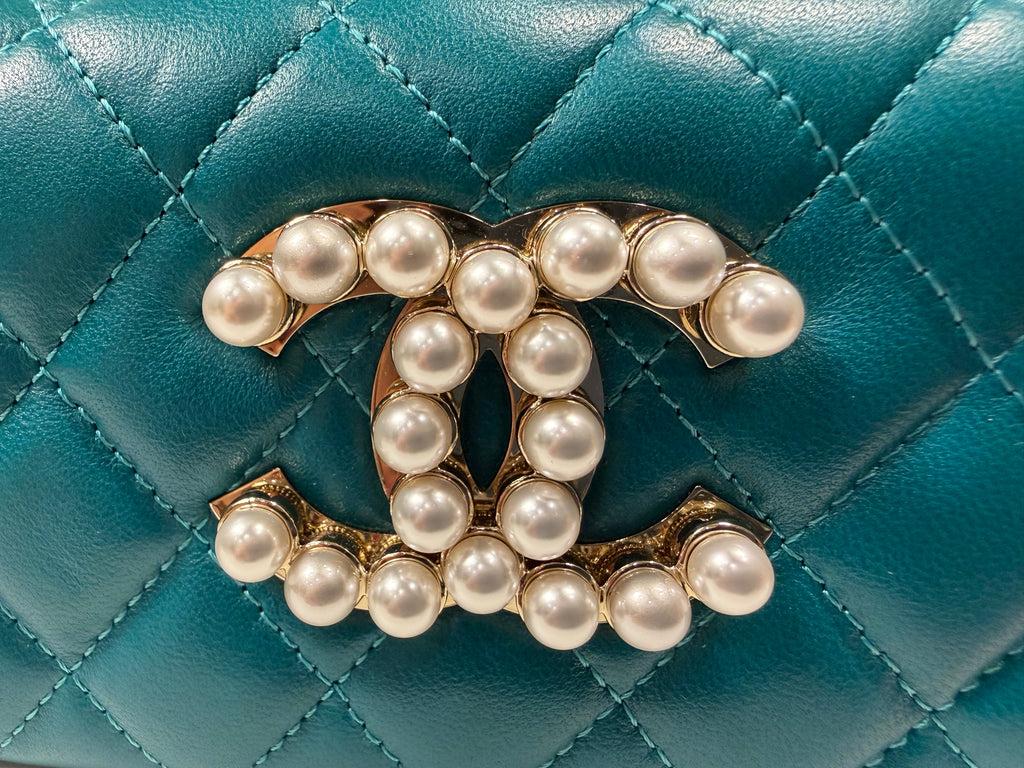 Chanel Pearl Teal Crossbody