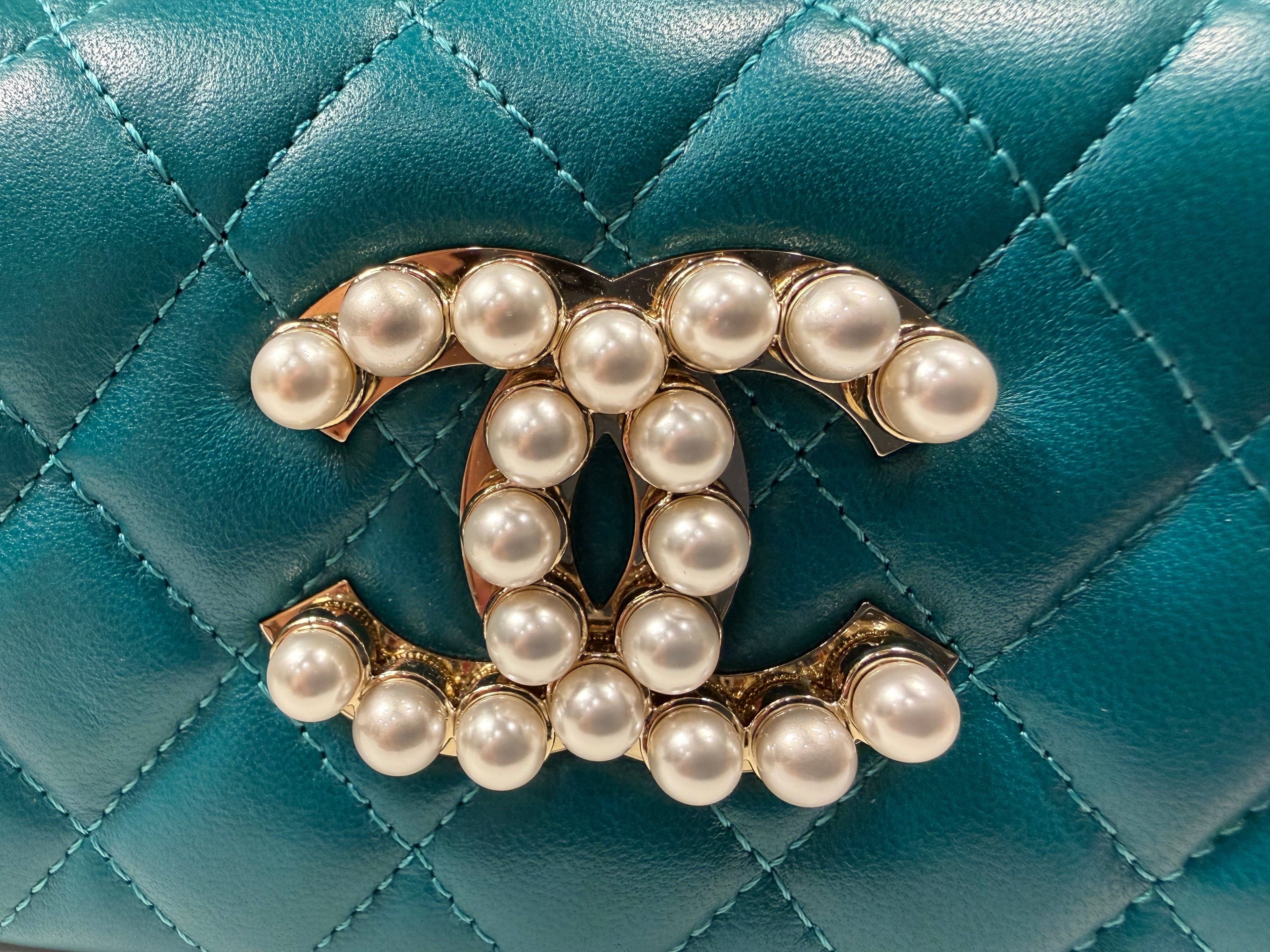 Chanel Pearl Teal Crossbody