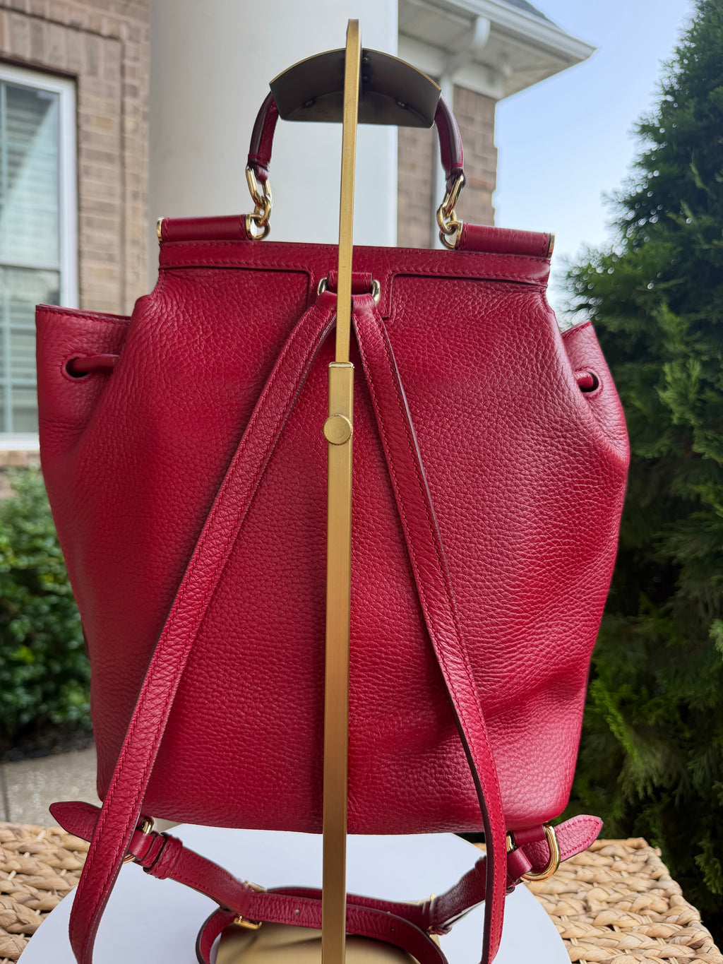 Dolce & Gabanna Red Backpack