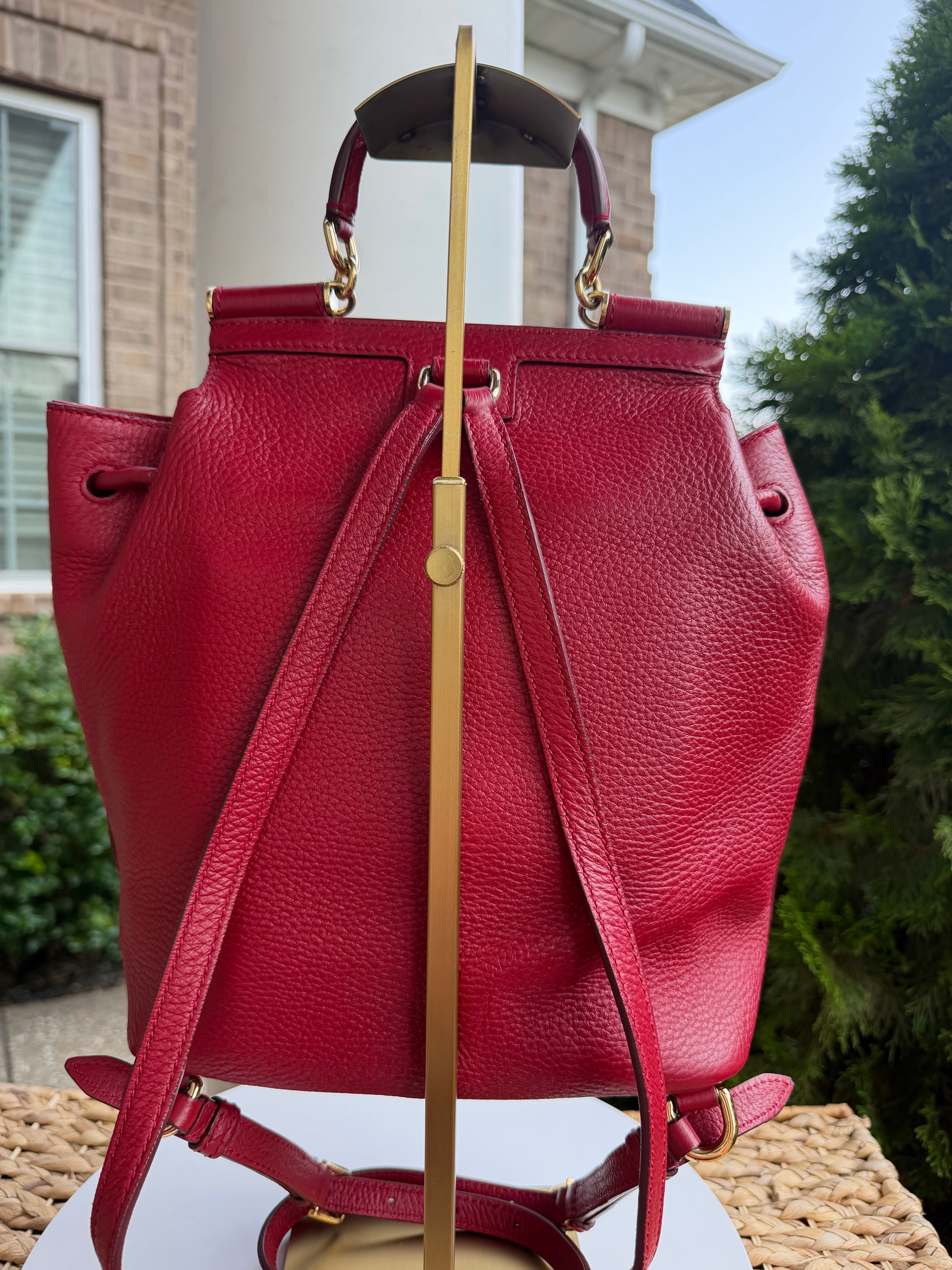 Dolce & Gabanna Red Backpack